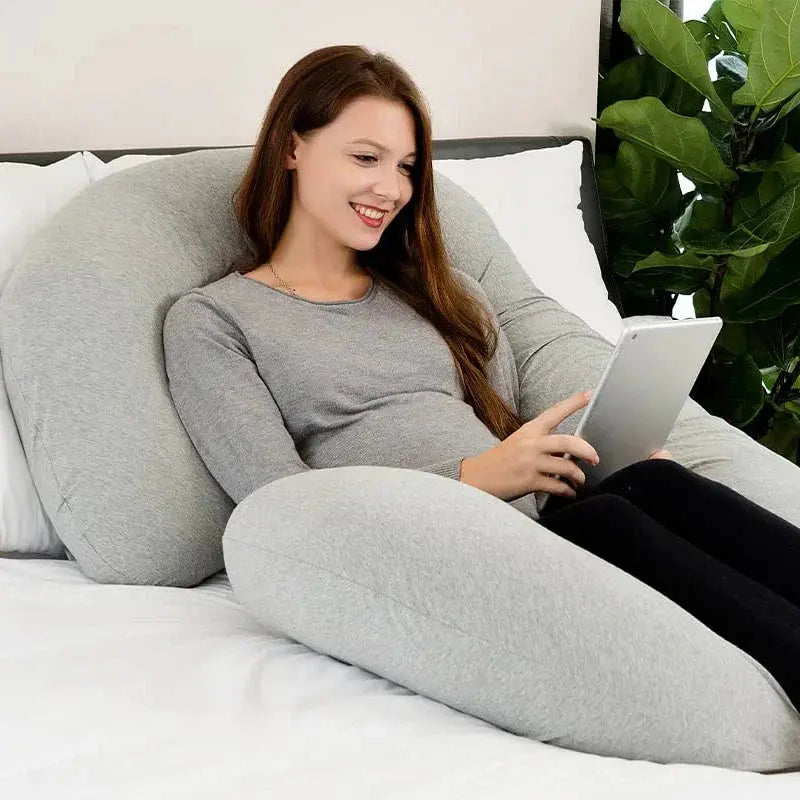 C-Shaped Support Pillow — Contoured Ergonomic Design