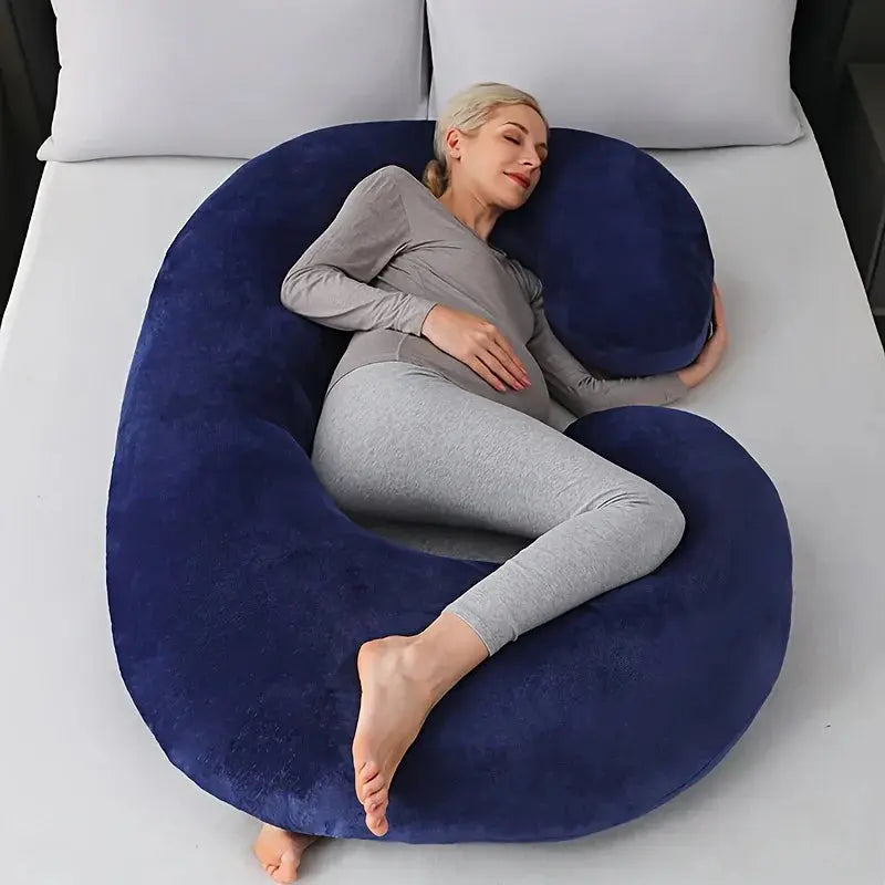 C-Shaped Support Pillow — Contoured Ergonomic Design
