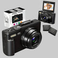 Compact 4K Digital Camera — Built-in WiFi, Articulating Flip Screen