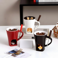 Fondue Set Ceramic Candle Heated Chocolate Cheese Dessert Pot | Meowbutter