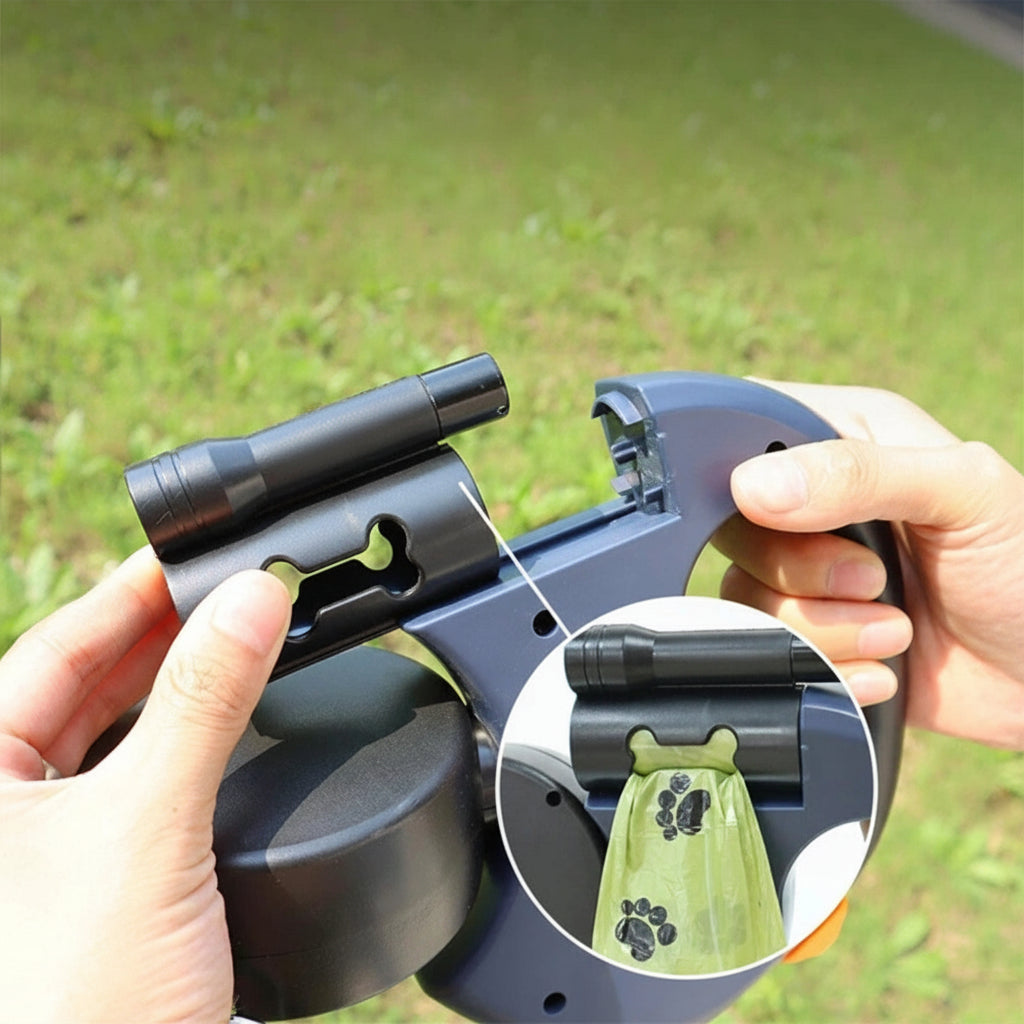 Dog Leash Dual Retractable Tangle Free Walking Lead Two Dogs | Meowbutter