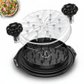 Handheld Meat Shredder — Sturdy Glass Bowl, Non-Slip Base