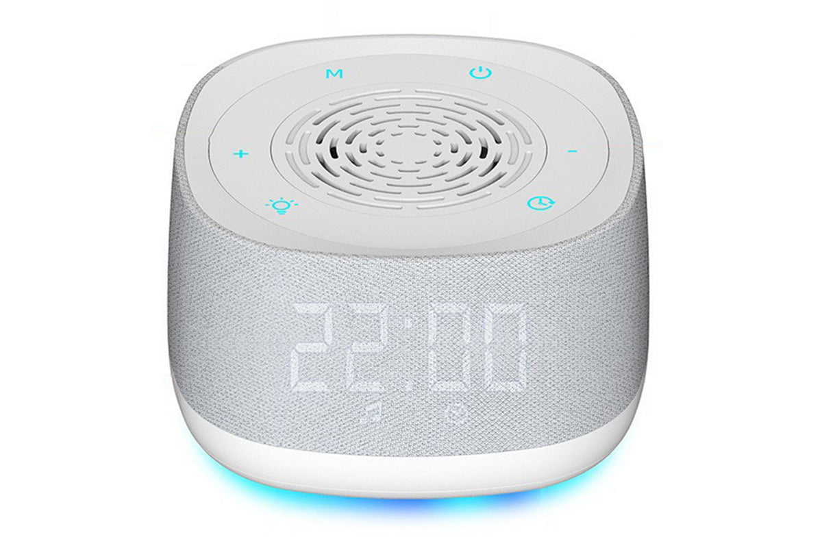 Calm Sleep White Noise Sound Machine — Built-In Alarm & Steady Playback