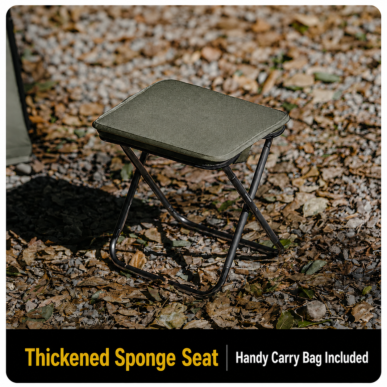 Campulux Ultralight Padded Folding Chair — Portable Travel Seat