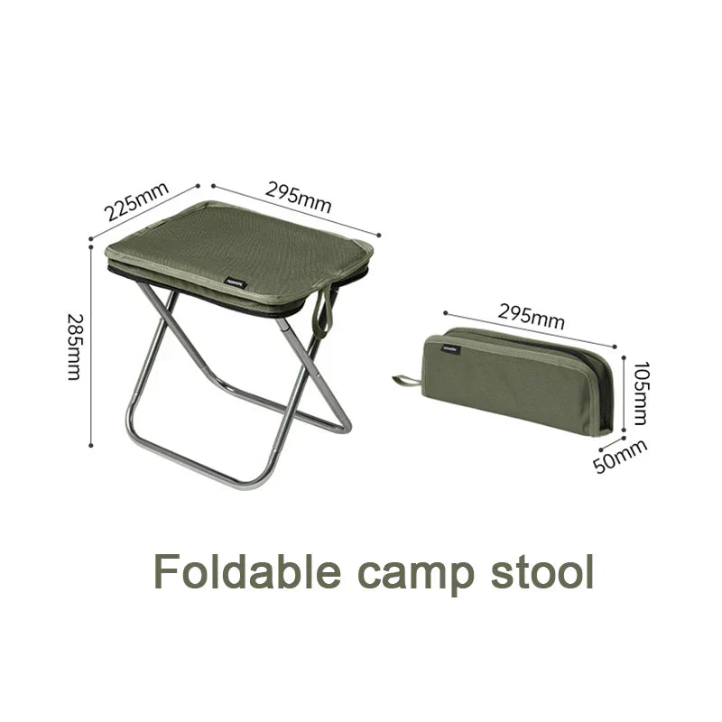 Campulux Ultralight Padded Folding Chair — Portable Travel Seat