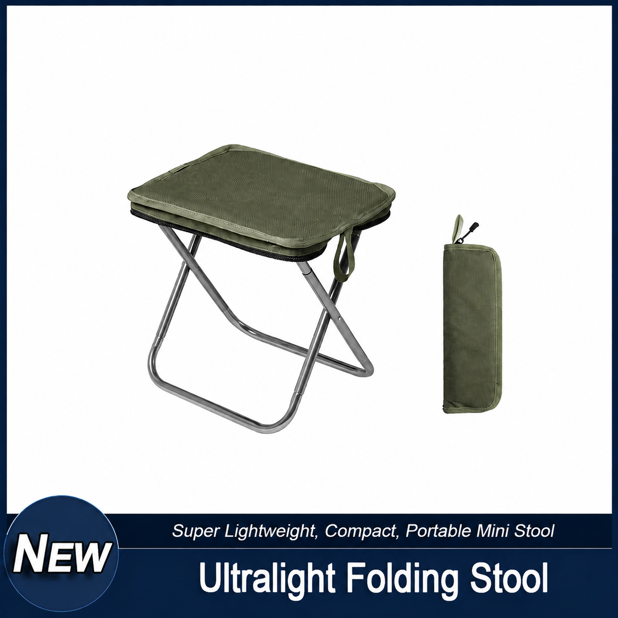 Campulux Ultralight Padded Folding Chair — Portable Travel Seat