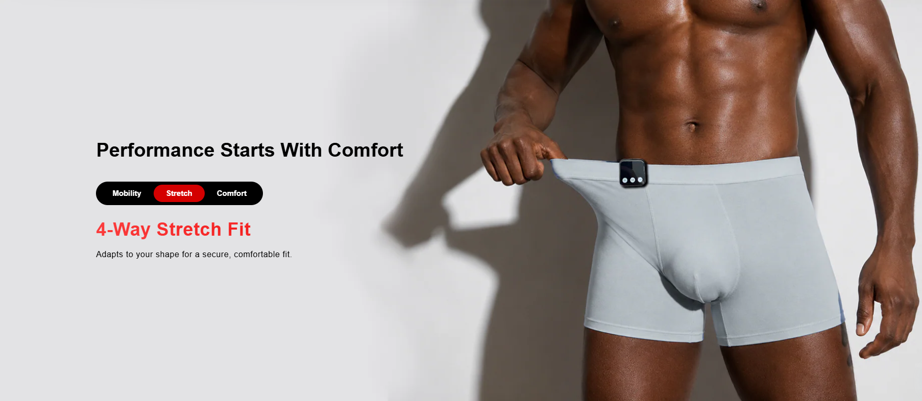 Wearable EMS Brief for Glute Activation, Lower-Body Comfort and Daily Recovery
