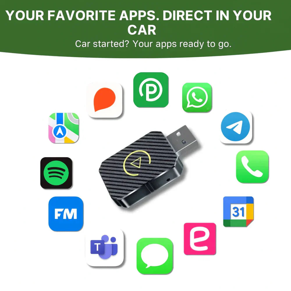 Adaptateur de voiture sans fil USB, module d’intégration pour smartphone | Meowbutter