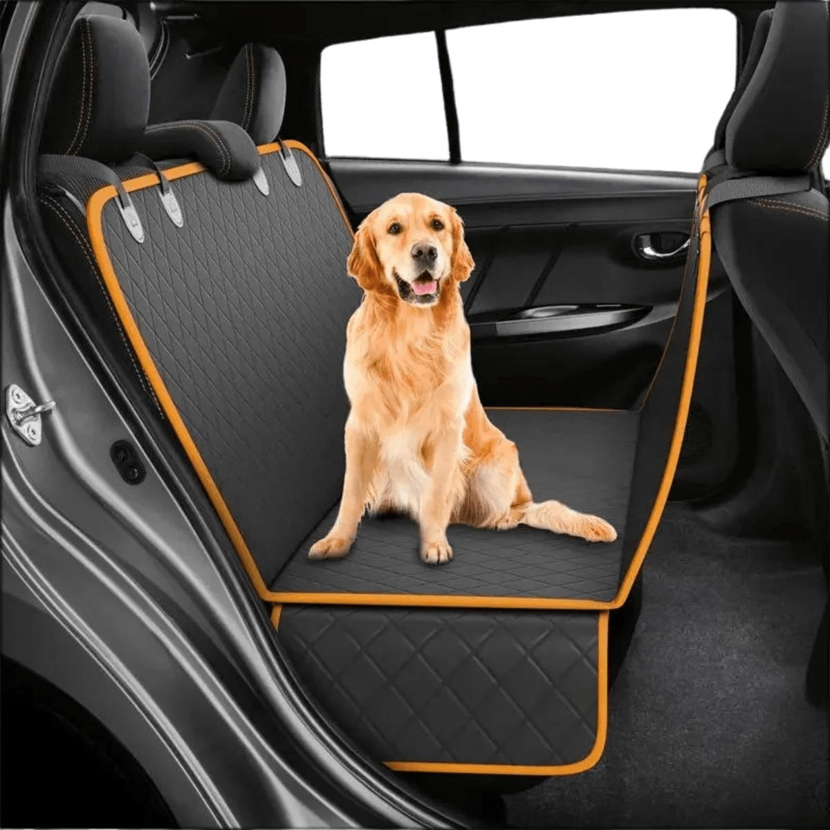 CarCompanion Waterproof Dog Seat Cover, Non Slip Design, Dirt & Claws Barrier