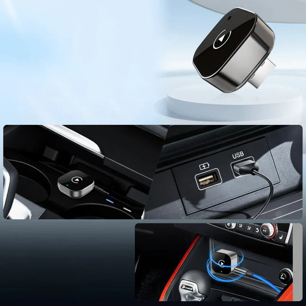 Trådløs CarPlay-adapter Android Auto USB Plug and Play-dongle | Meowbutter