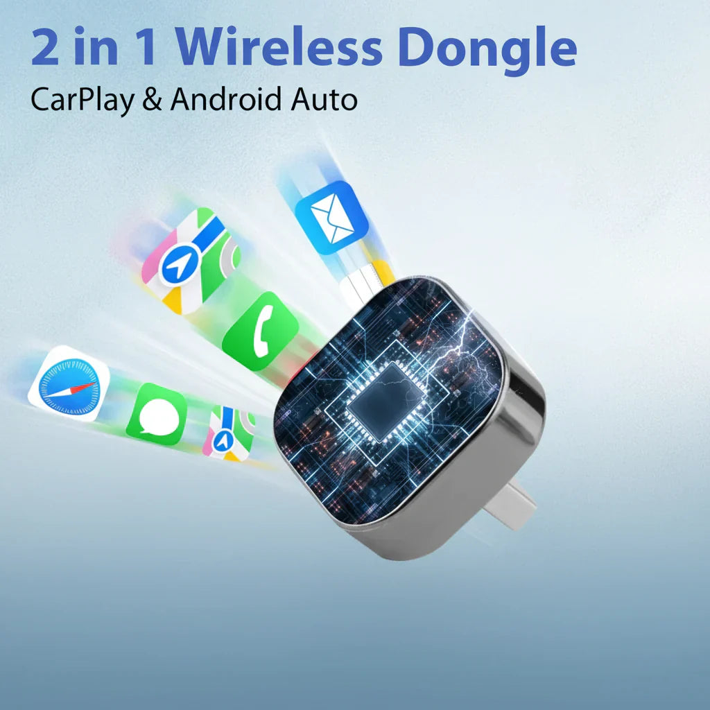 Trådløs CarPlay-adapter Android Auto USB Plug and Play-dongle | Meowbutter