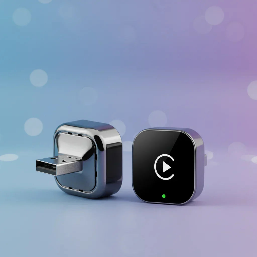Ασύρματος αντάπτορας USB για CarPlay και Android Auto — Dongle άμεσης σύνδεσης και λειτουργίας