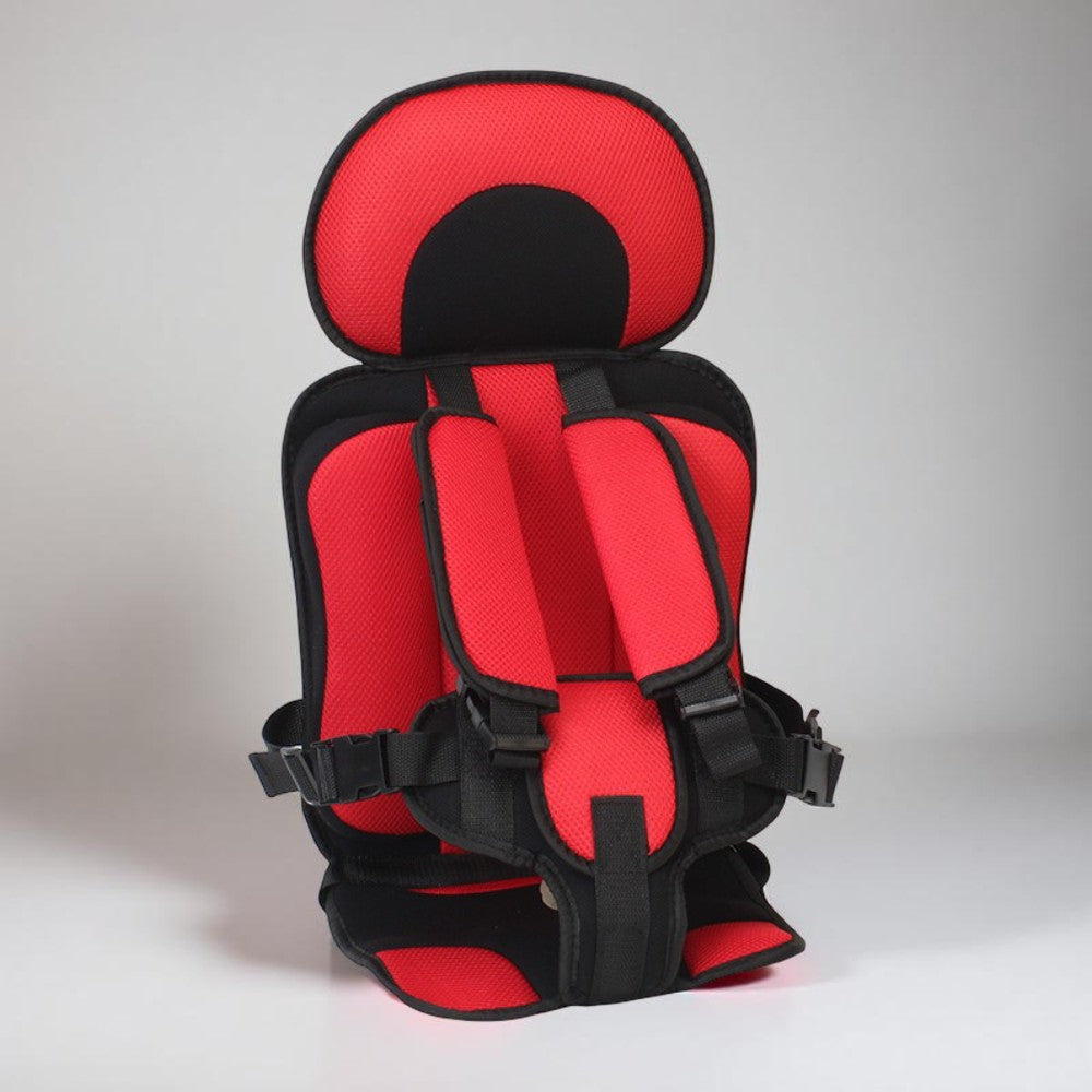 Portable Kids Booster Car Seat — Adjustable Five-Point Travel Harness, Narrow Frame