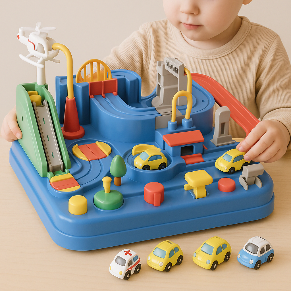Car Track Toy City Adventure Puzzle Game | Meowbutter