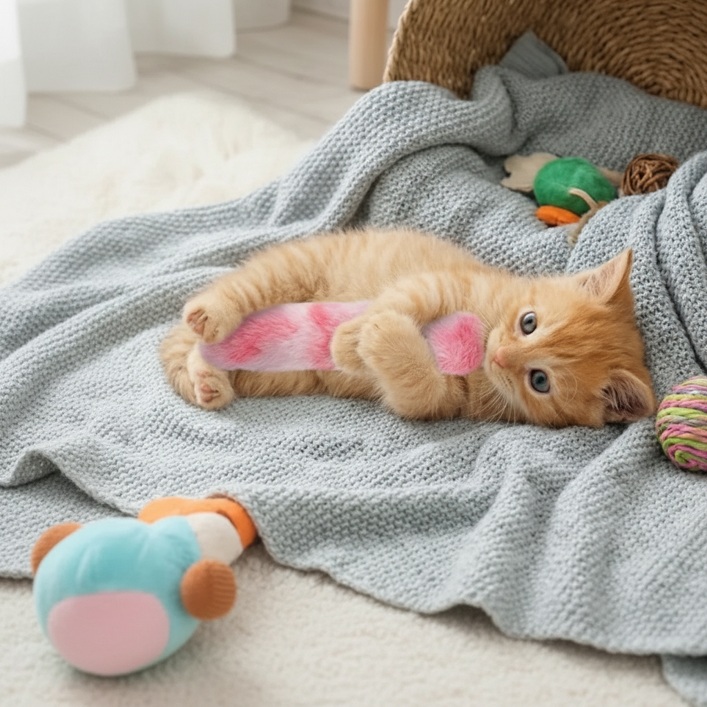 Cat Toy Catnip Pillow Plush Interactive Chew Kick Toy Cats | Meowbutter