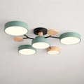 Moderne LED-loftslampe - cirkulært halvrundt design