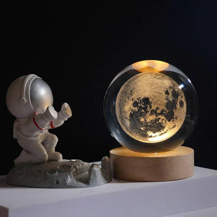 CelestialGlow éjszakai gömb — 3D-s űrgravírozások, 3.15 x 2.36 hüvelyk