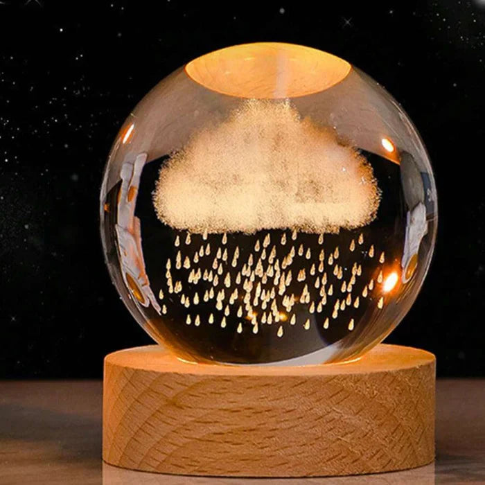 CelestialGlow éjszakai gömb — 3D-s űrgravírozások, 3.15 x 2.36 hüvelyk