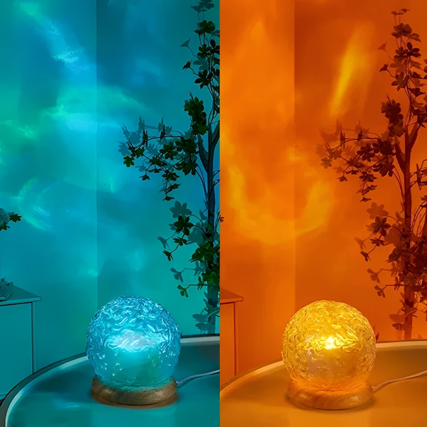 Celestial Mood Projector — Star Pattern and Flowing Wave Ambient Lighting