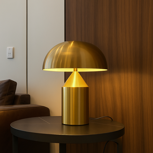Moderní kovová stolní lampa Aveline s uměleckou elegancí