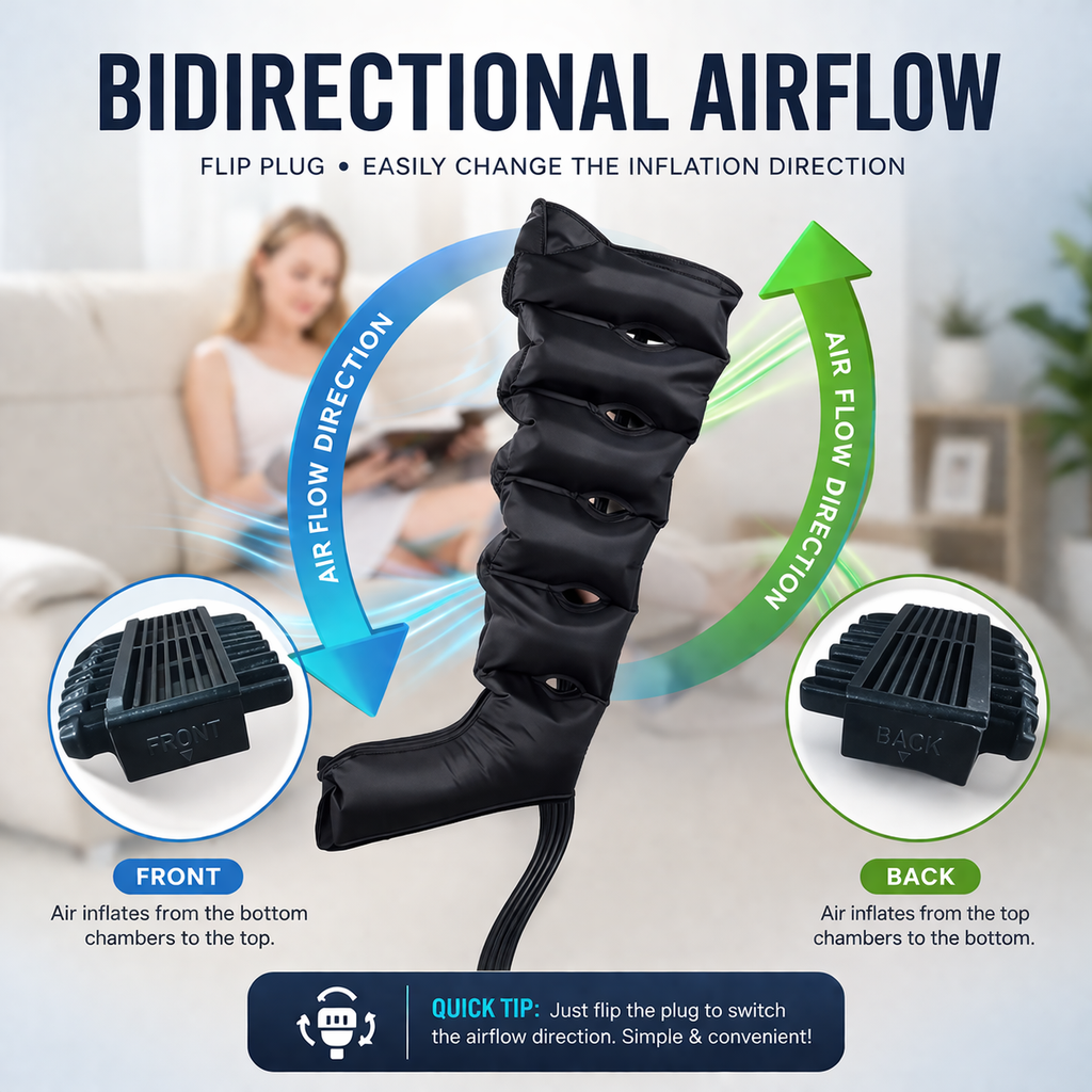Slip In, Settle Down – Air Compression Leg Massager for Quiet Afternoons