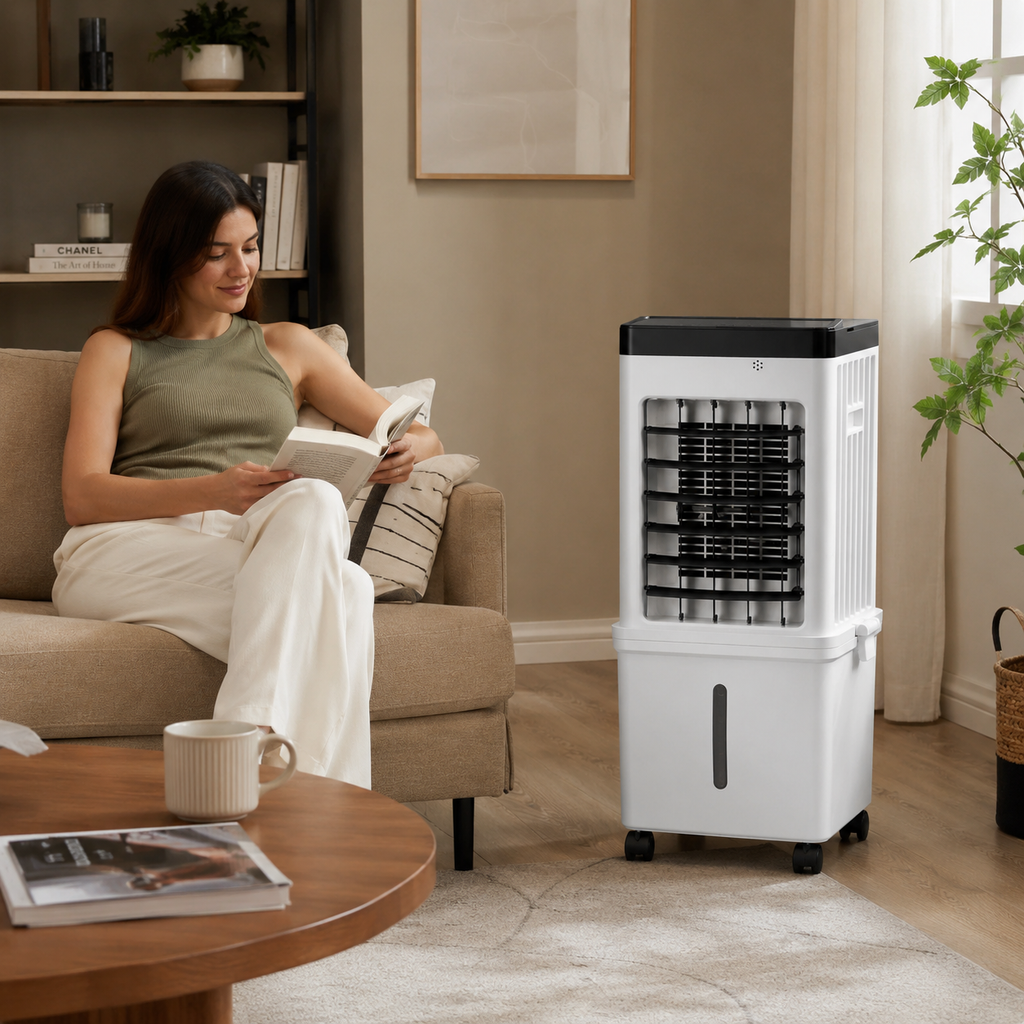 Ventilatore Raffreddatore Portatile a Evaporazione con Timer da 12 Ore | Meowbutter