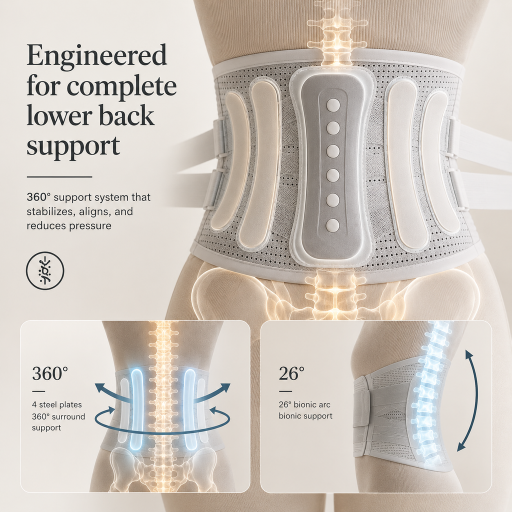 Lower Back Support Belt for Heavy Lifting, Daily Comfort, and Core Stability