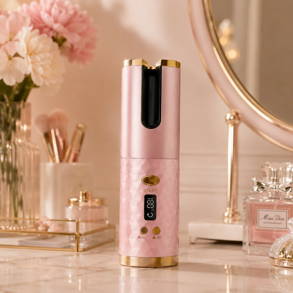 Cordless Auto-Rotating Hair Curler for Effortless, Everyday Curls