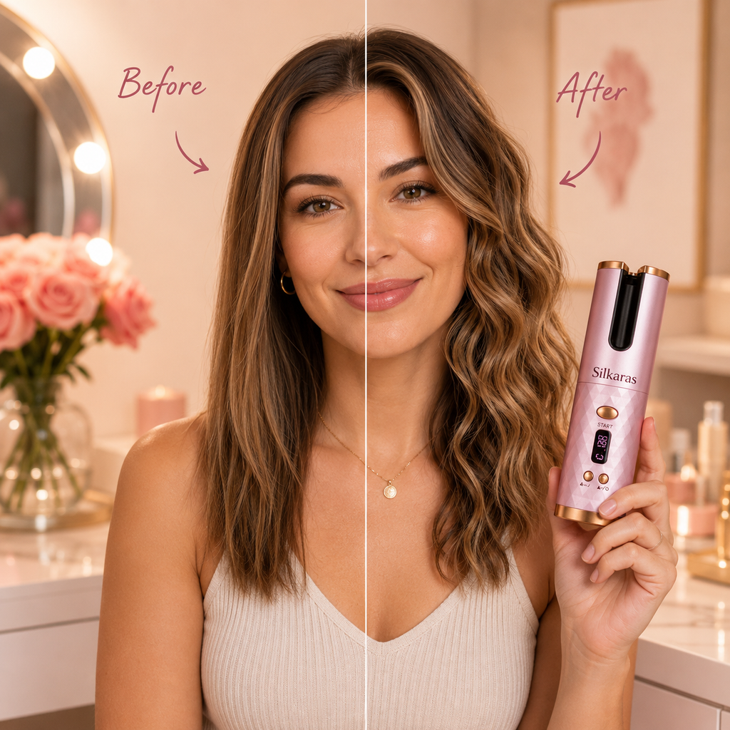 Cordless Auto-Rotating Hair Curler for Effortless, Everyday Curls