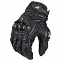 Guanti da moto BikerZonez™ in pelle corazzata – Protezione in carbonio per nocche | meowbutter