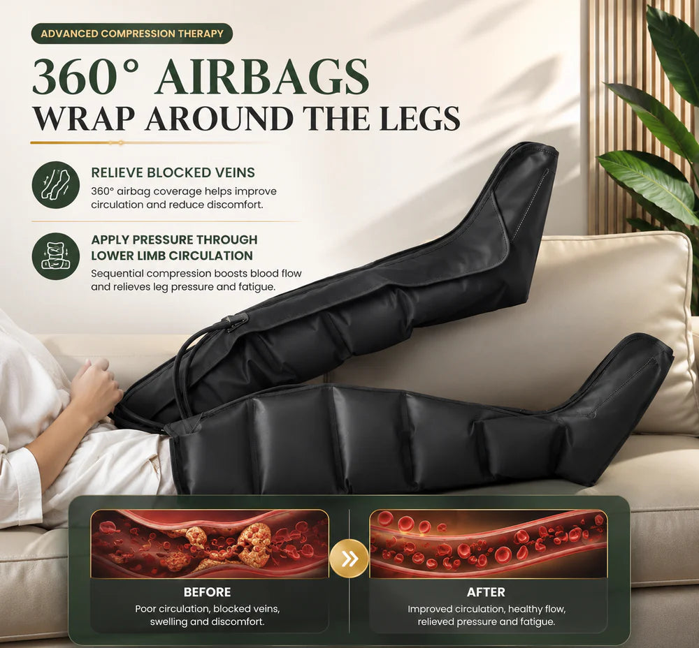Slip In, Settle Down – Air Compression Leg Massager for Quiet Afternoons