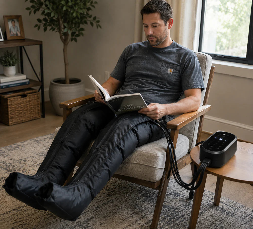 Slip In, Settle Down – Air Compression Leg Massager for Quiet Afternoons