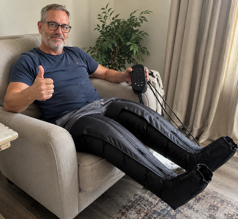 Slip In, Settle Down – Air Compression Leg Massager for Quiet Afternoons