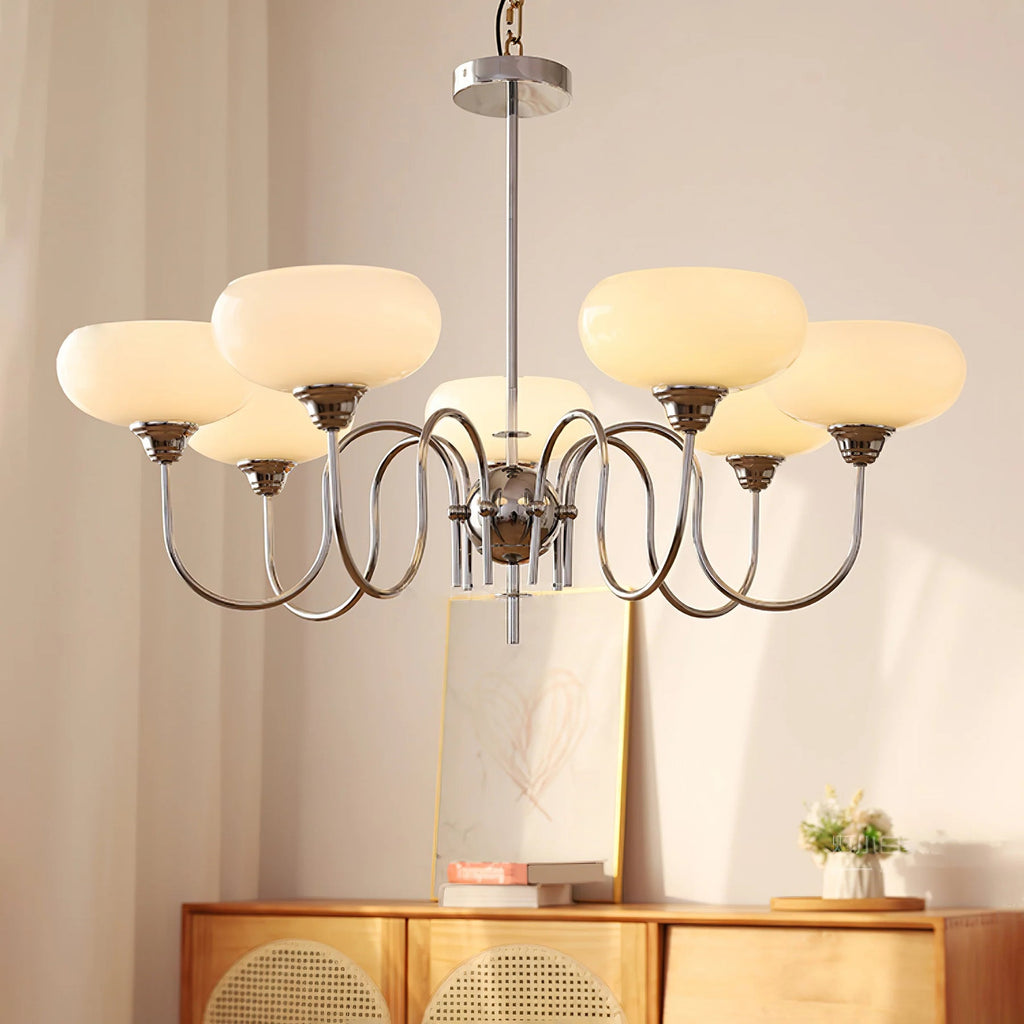 Belmore Vintage LED Chandelier With Bouquet Design Lamp