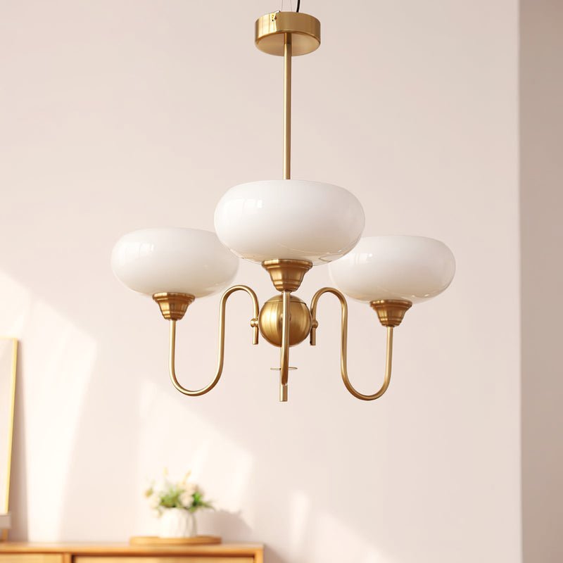 Belmore Vintage LED Chandelier With Bouquet Design Lamp