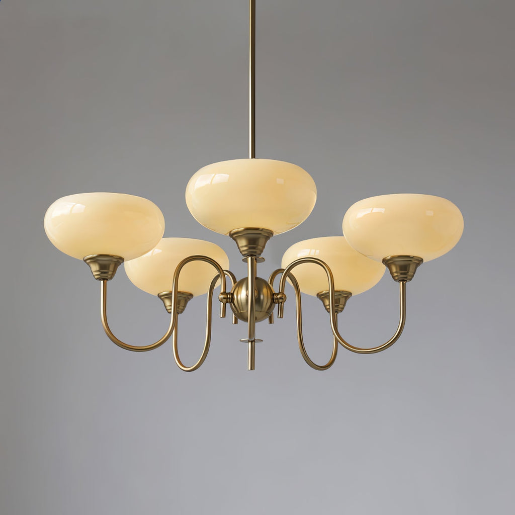 Belmore Vintage LED Chandelier With Bouquet Design Lamp
