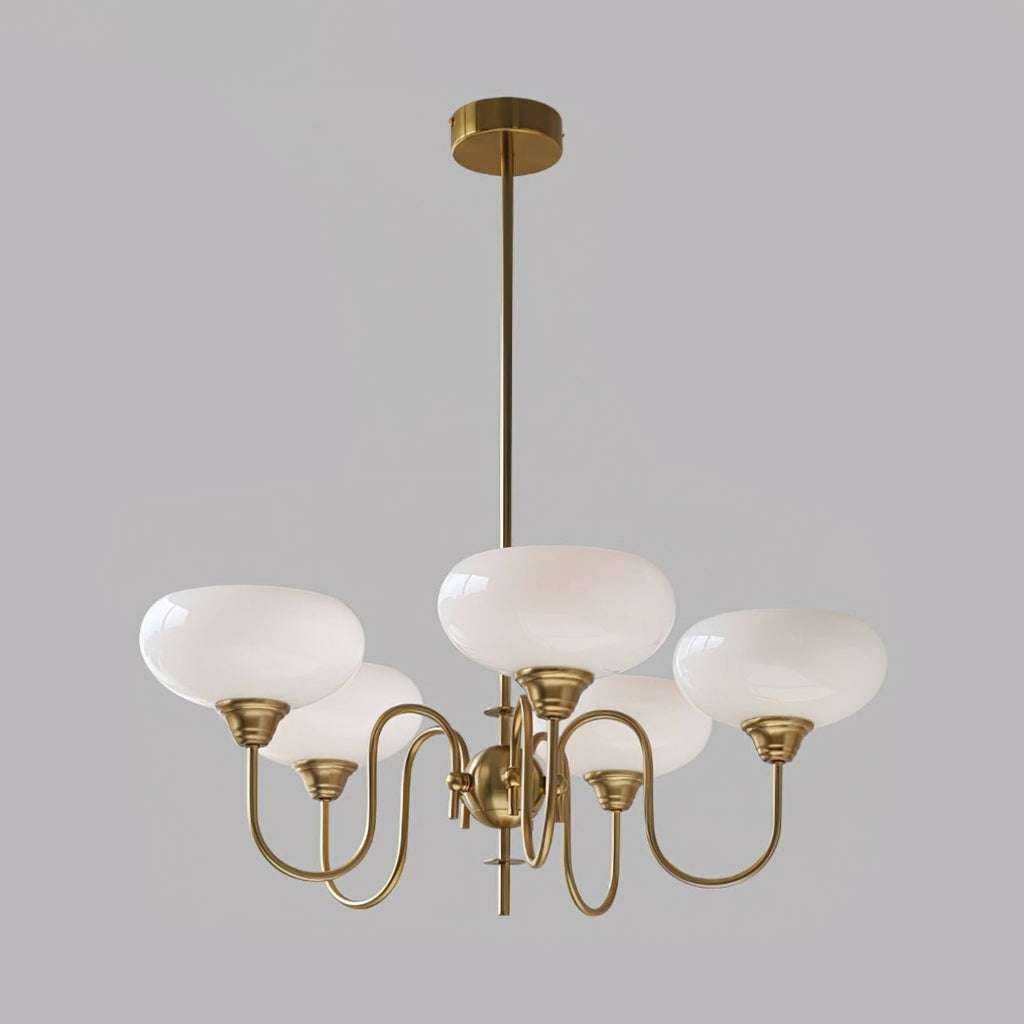 Belmore Vintage LED Chandelier With Bouquet Design Lamp