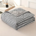 Chic Plaid Cooling Blanket — Lightweight Ultrasonic Quilted Layers