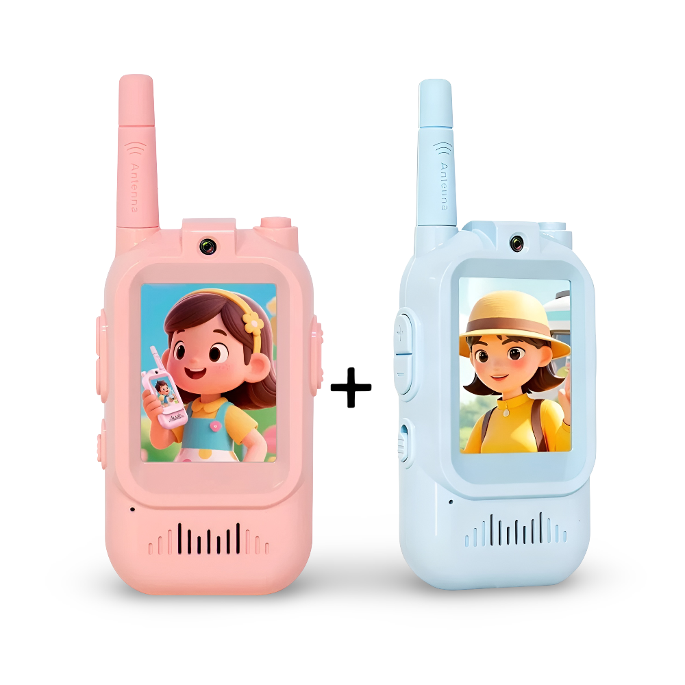 Jouet caméra rechargeable de type talkie-walkie vidéo pour enfants | Meowbutter