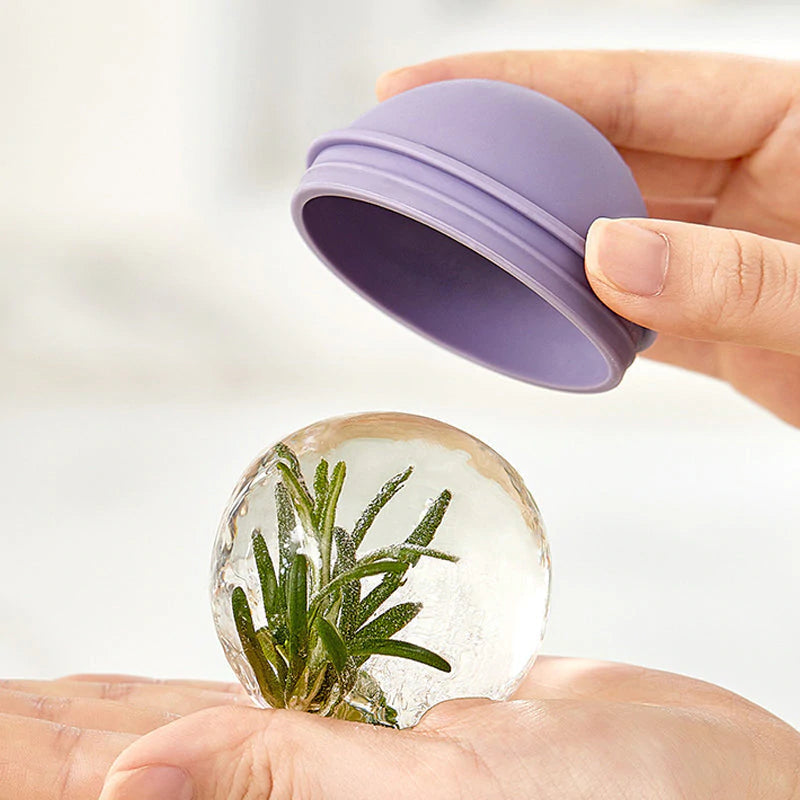 ChillSphere szilikon jéggolyó-forma — 6 cm-es, kerek, könnyen kioldható tálcák