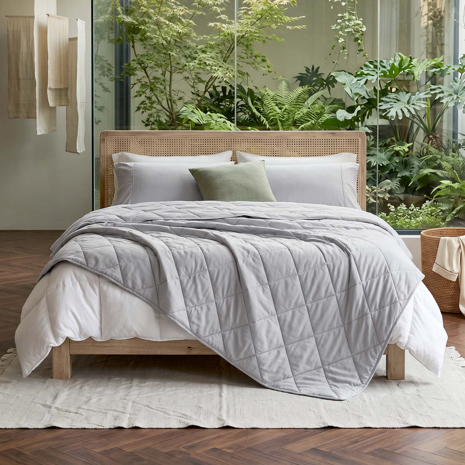 Chill Comfort Cooling Blanket — Japanese Fabric Tech, Thin Breathable Design