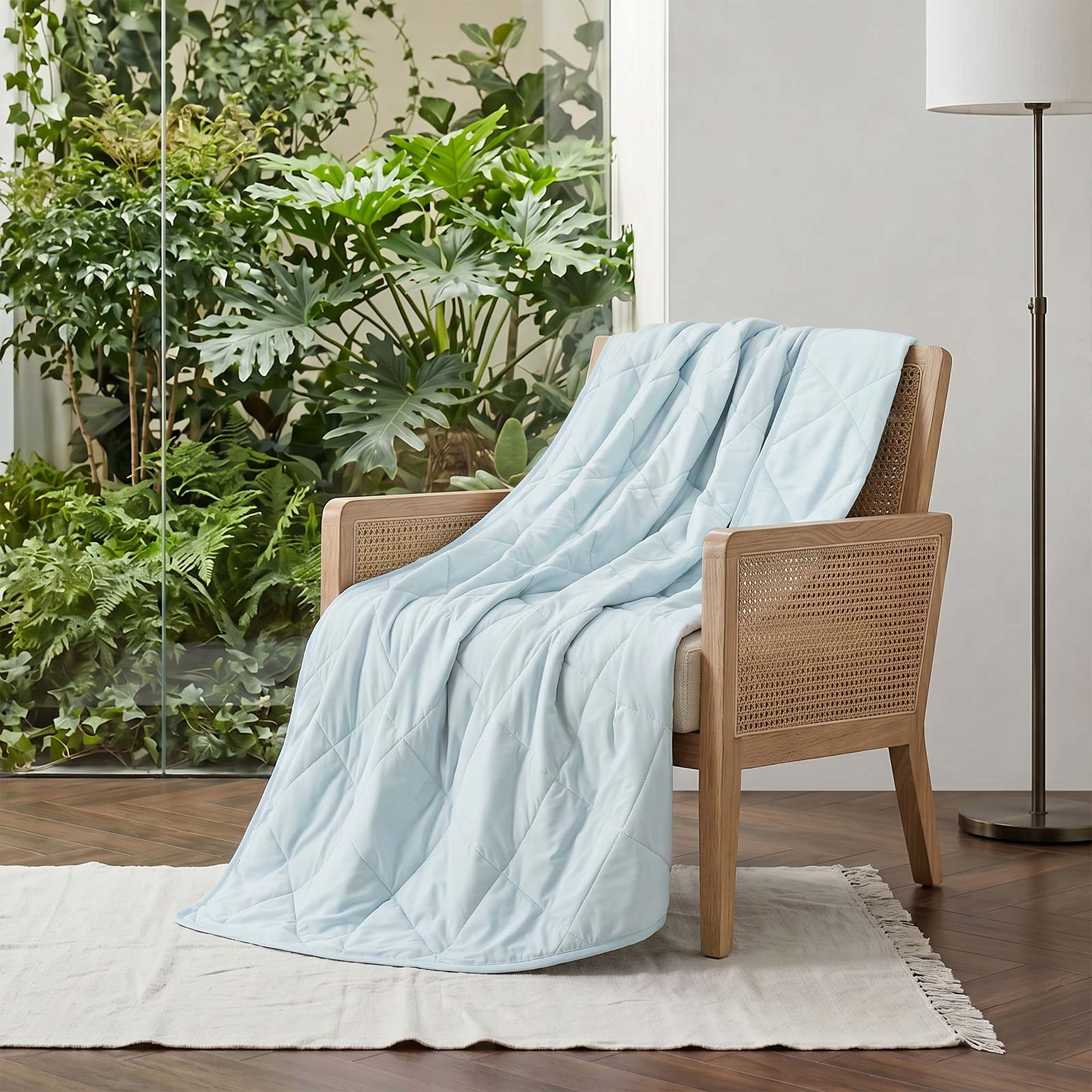 Chill Comfort Cooling Blanket — Japanese Fabric Tech, Thin Breathable Design