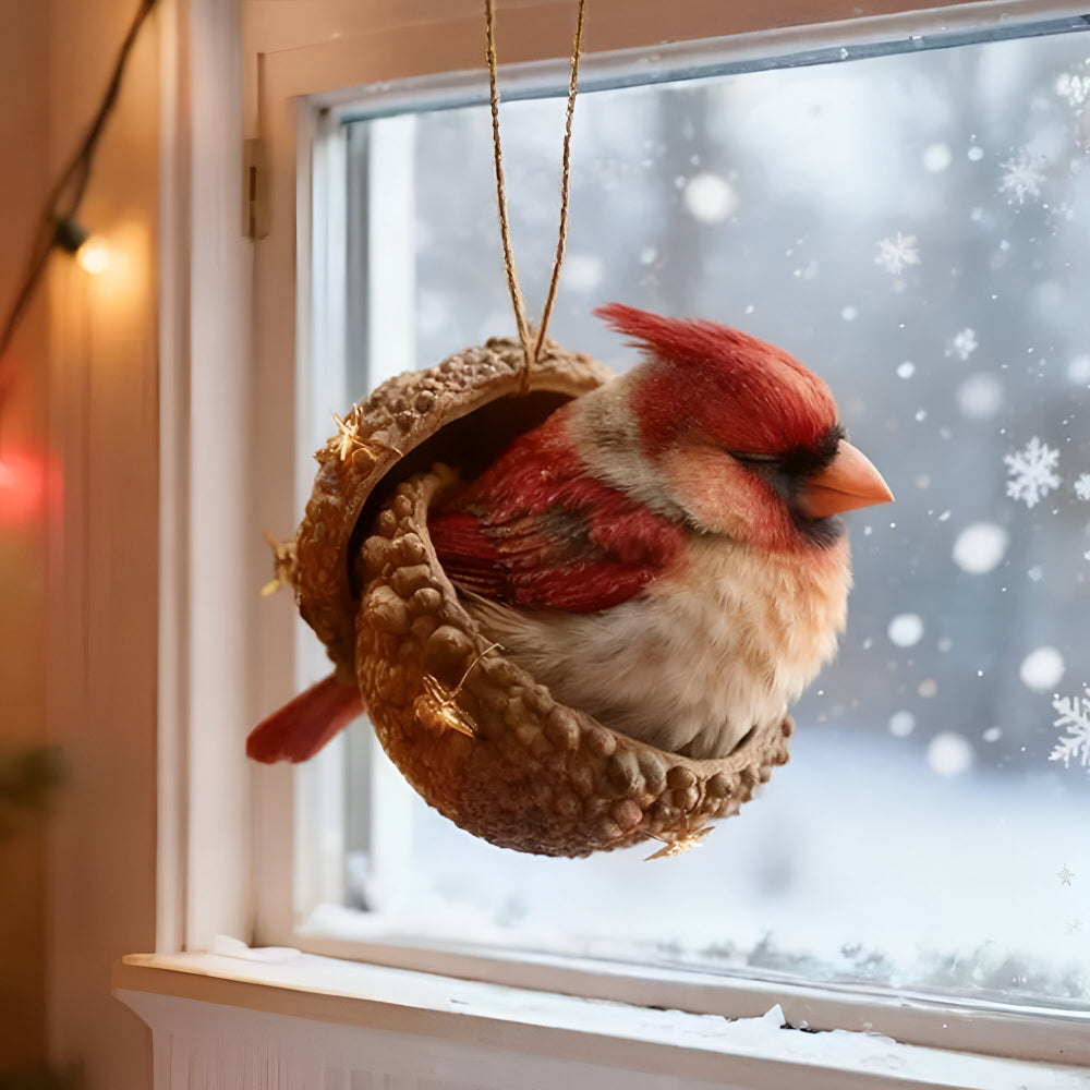 Christmas Ornaments Woodland Animal Acorn Tree Decor | Meowbutter