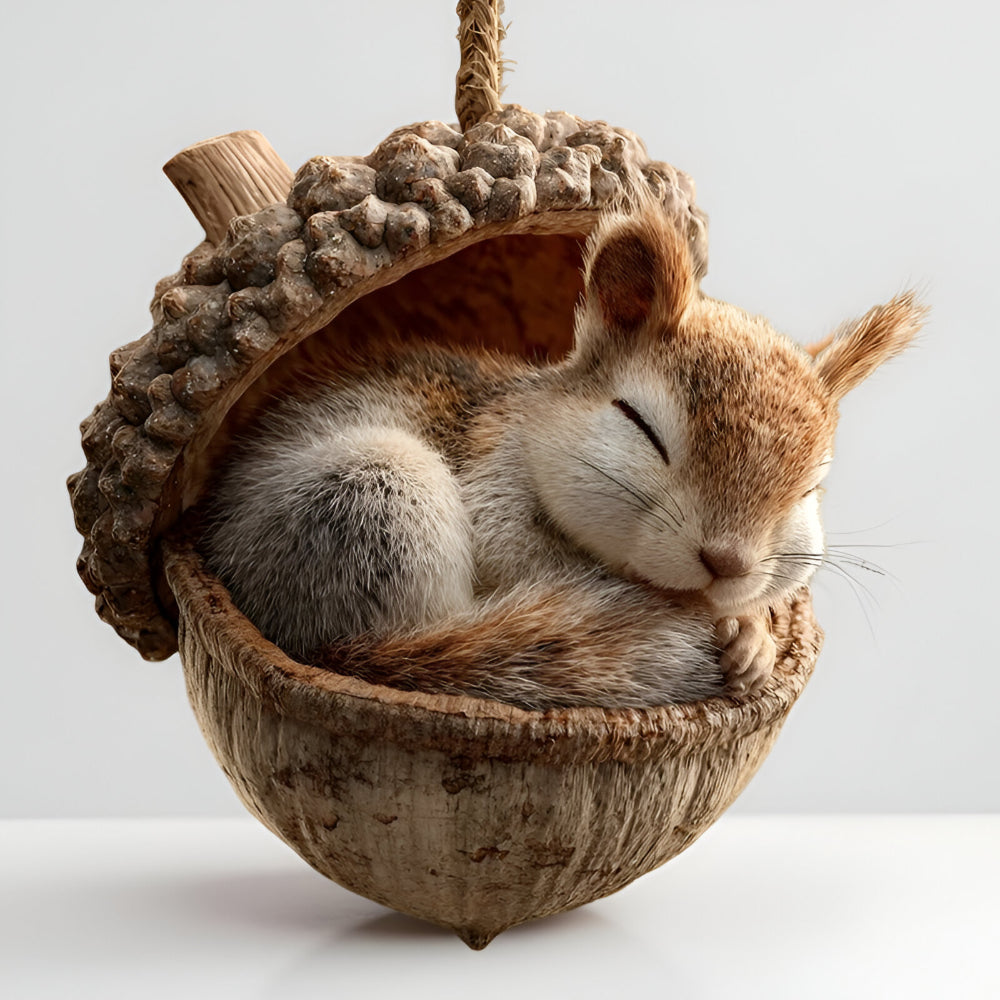 Christmas Ornaments Woodland Animal Acorn Tree Decor | Meowbutter