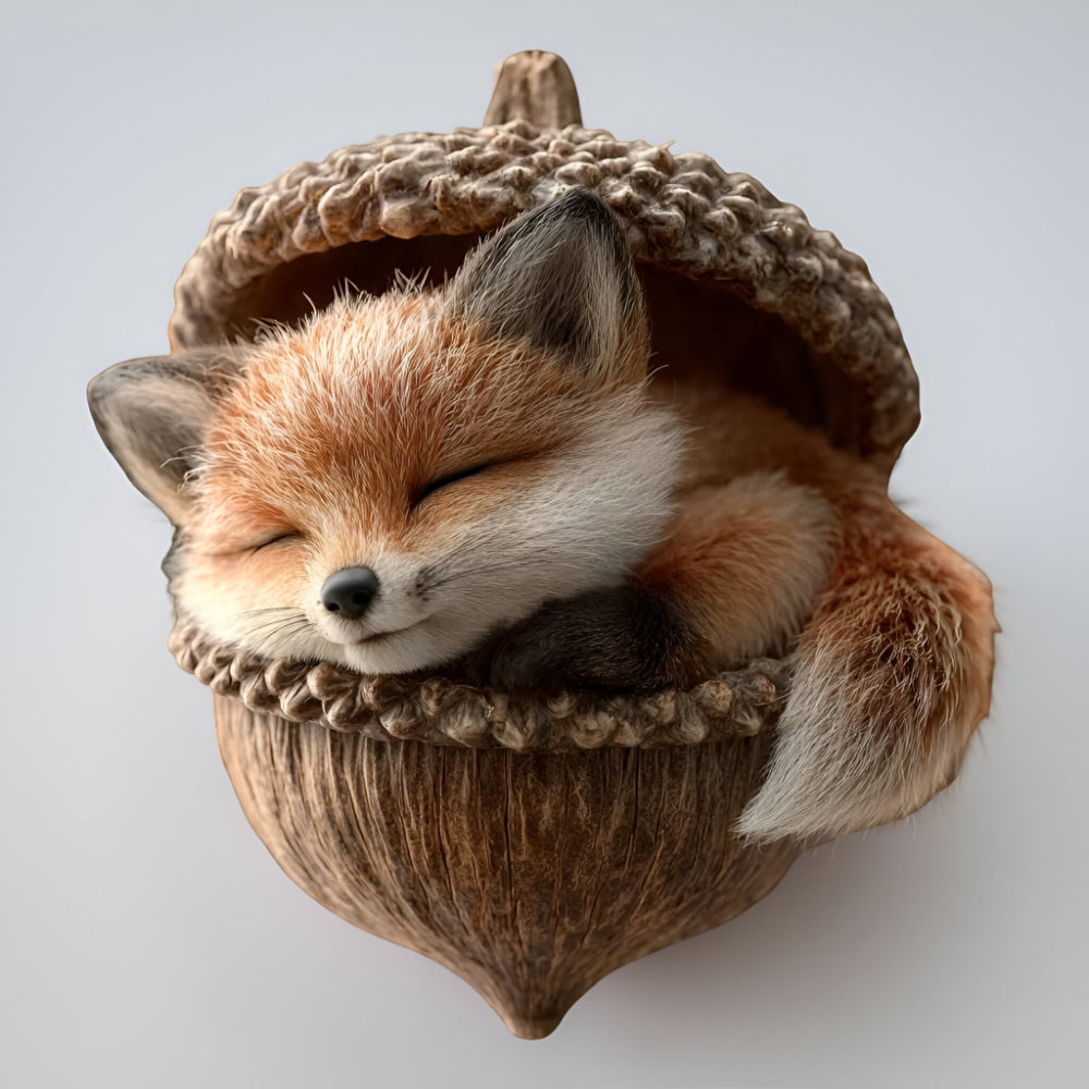 Christmas Ornaments Woodland Animal Acorn Tree Decor | Meowbutter