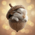 Christmas Tree Ornaments Handcrafted Woodland Animal Acorn Decorations | Meowbutter