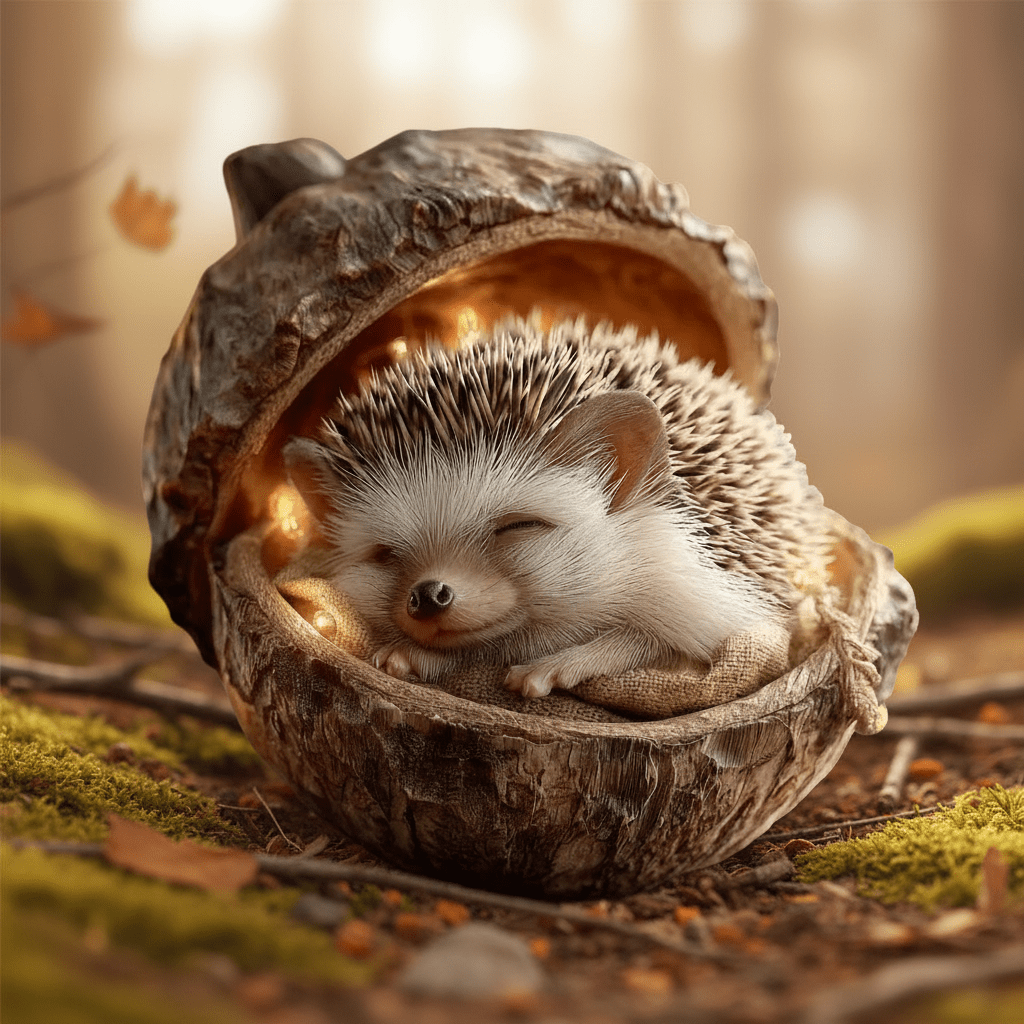 Christmas Tree Ornaments Handcrafted Woodland Animal Acorn Decorations | Meowbutter