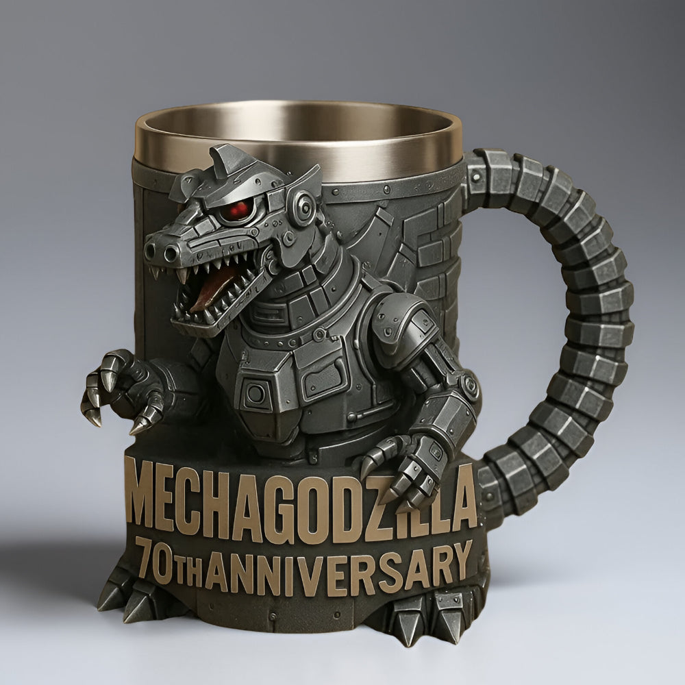 Figura de monstruo en taza de café, vajilla de cerámica esculpida en 3D | Meowbutter