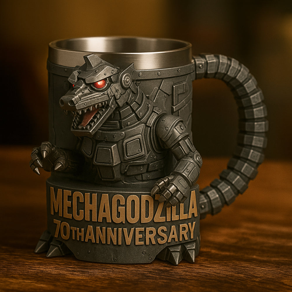 Figura de monstruo en taza de café, vajilla de cerámica esculpida en 3D | Meowbutter