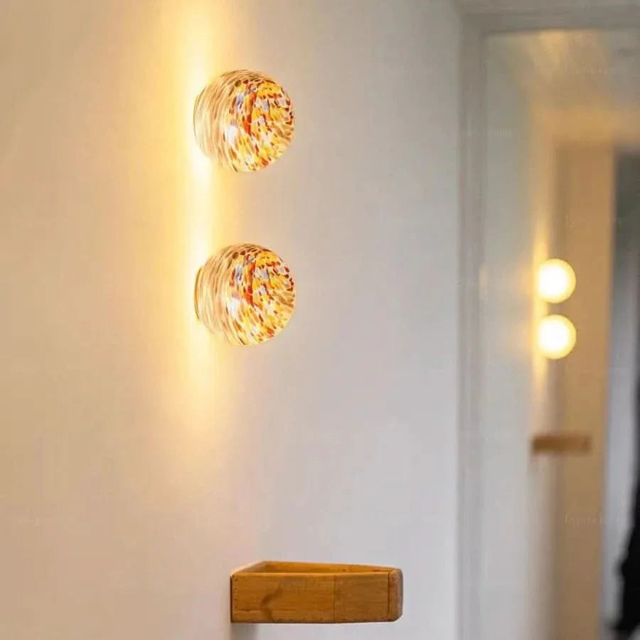 Colorful Glass Ball Wall Light | meowbutter